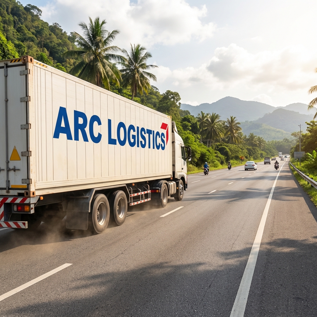 ARC Logistics Truck on Indian Highway